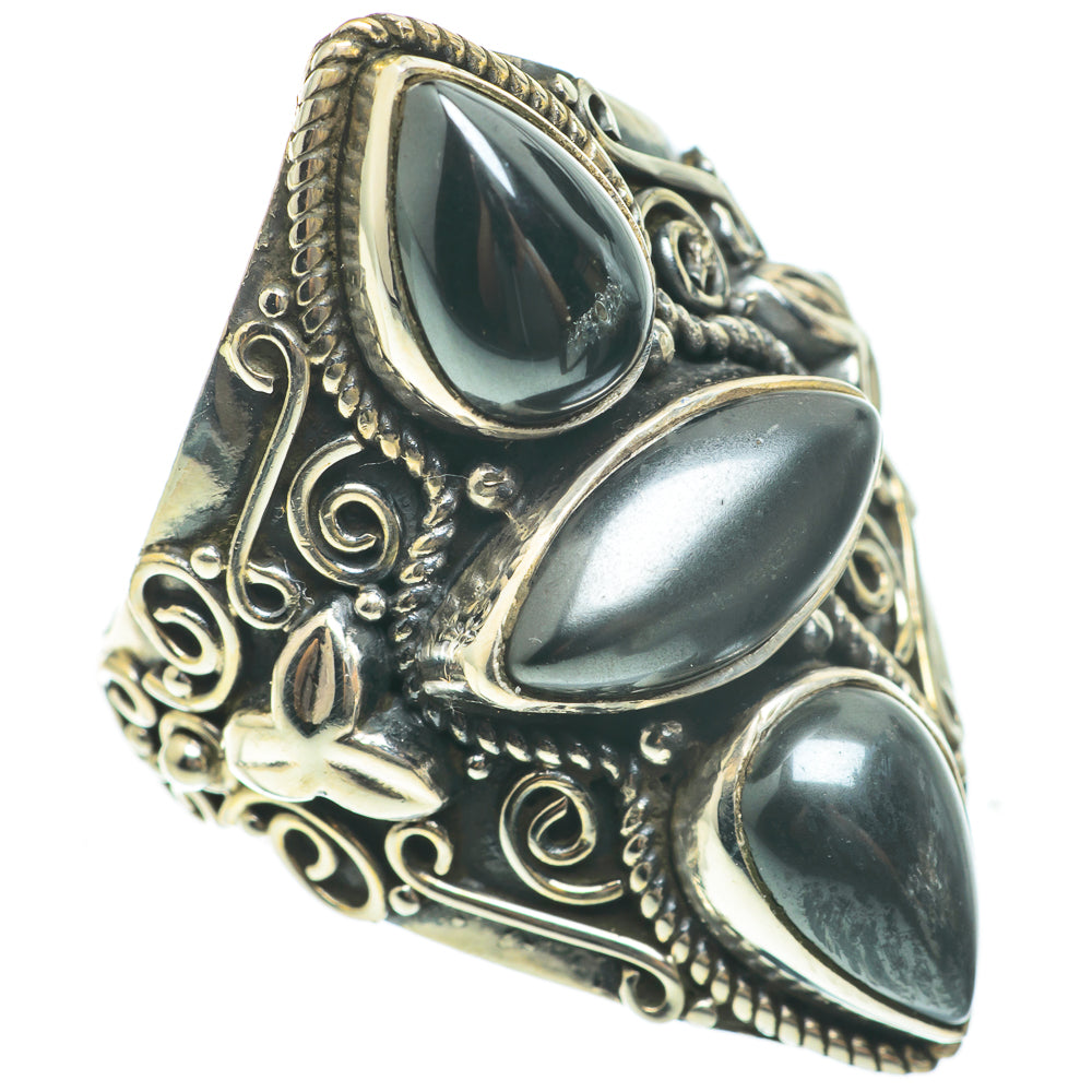 Hematite Rings handcrafted by Anasilvercos - RING60736