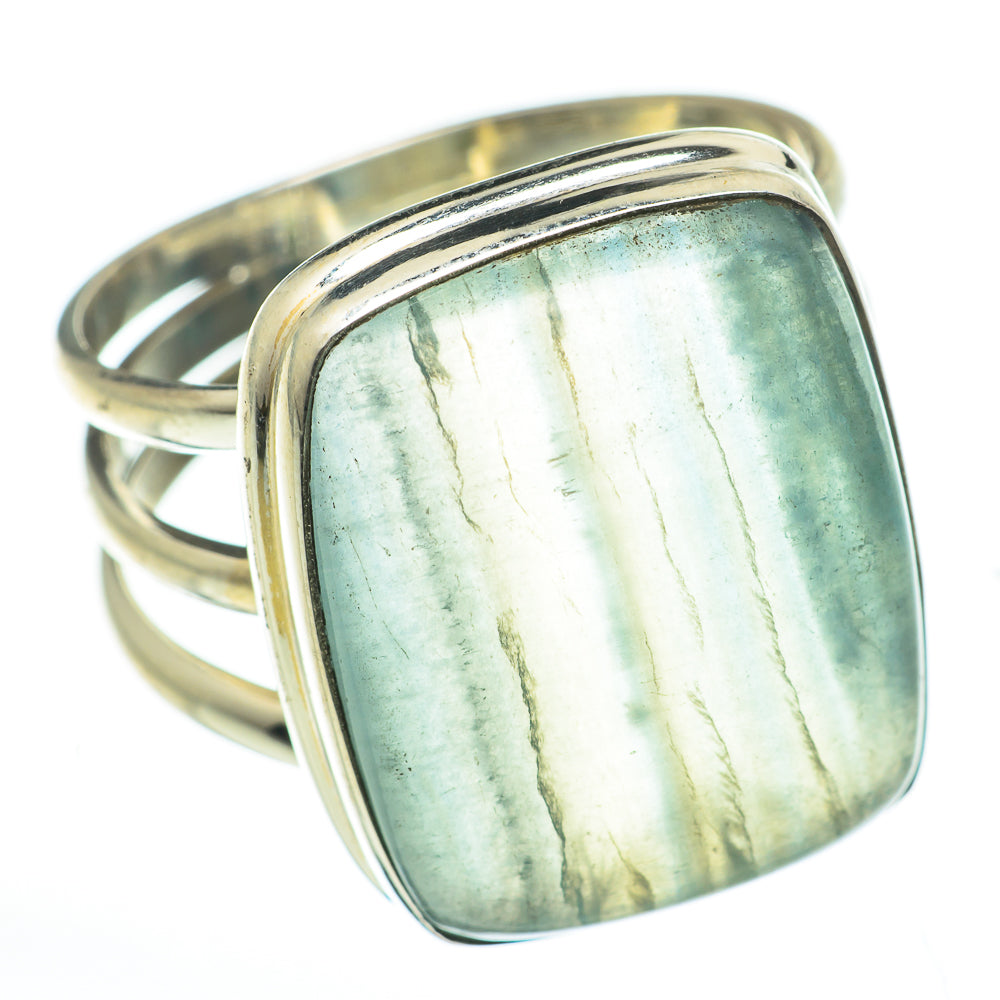 Blue Fluorite Rings handcrafted by Anasilvercos - RING60741