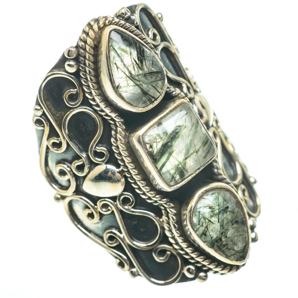 Tourmalinated Quartz Rings handcrafted by Anasilvercos - RING60752