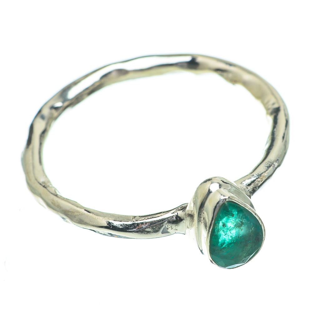 Zambian Emerald Rings handcrafted by Anasilvercos - RING60757