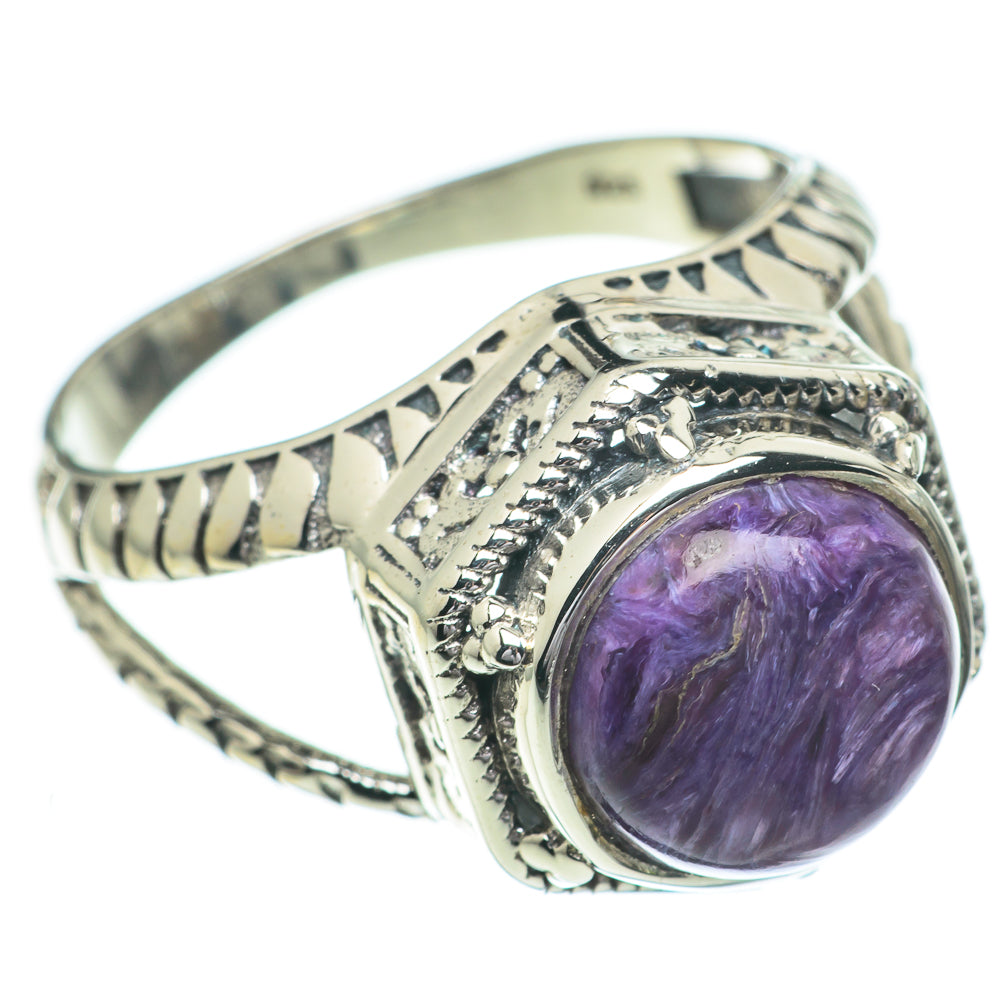 Charoite Rings handcrafted by Anasilvercos - RING60768