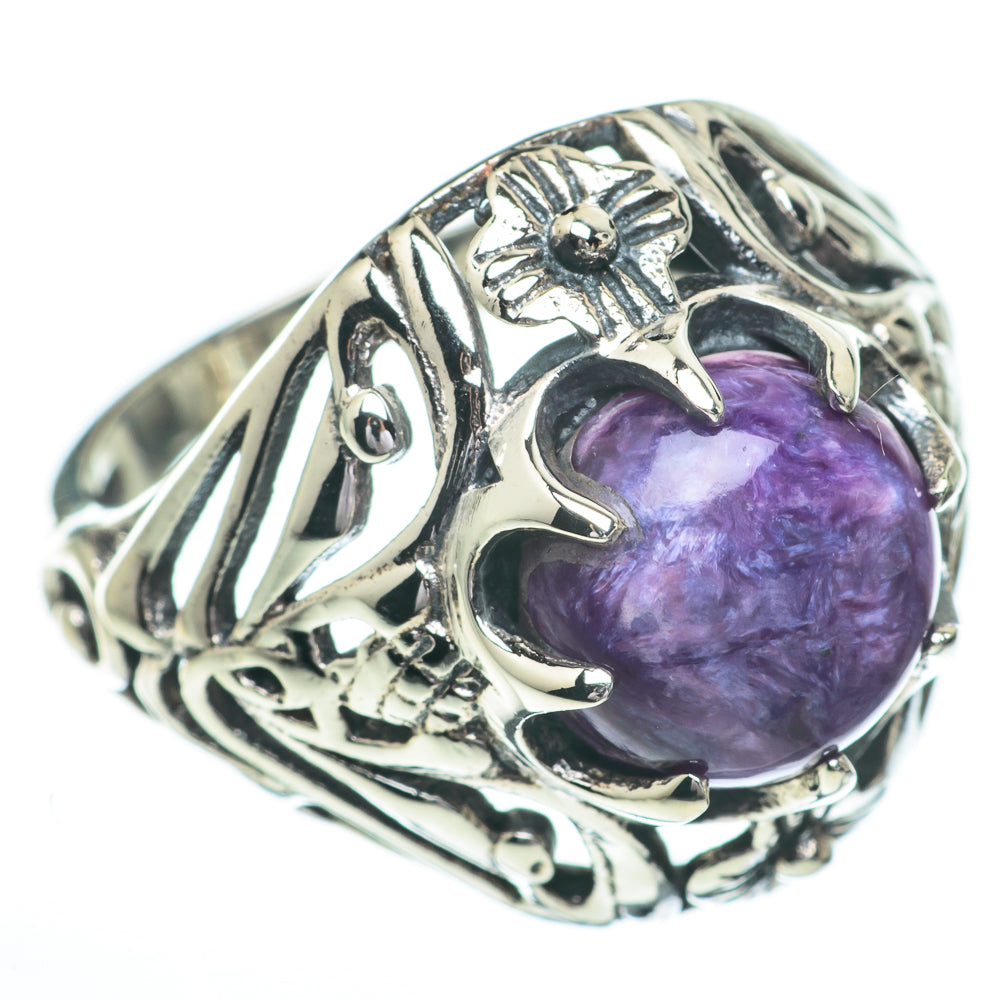 Charoite Rings handcrafted by Anasilvercos - RING60769