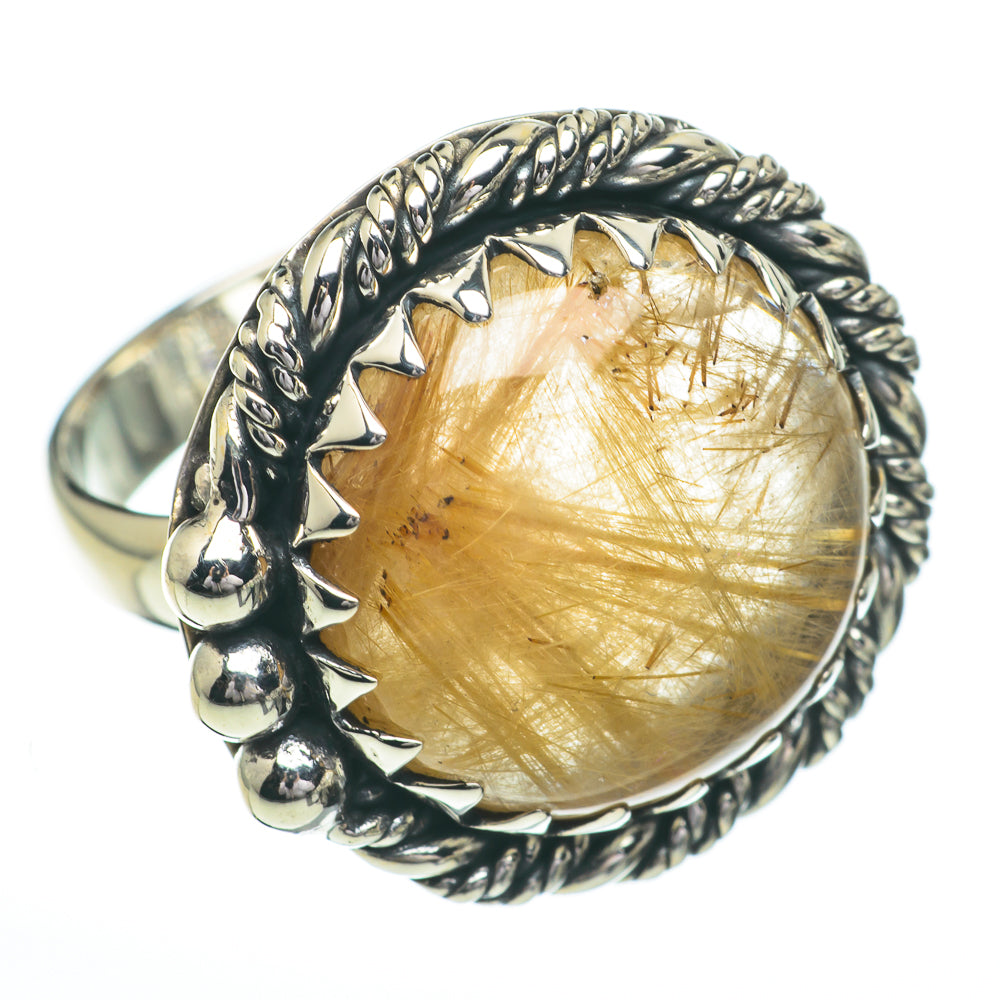 Rutilated Quartz Rings handcrafted by Anasilvercos - RING60773