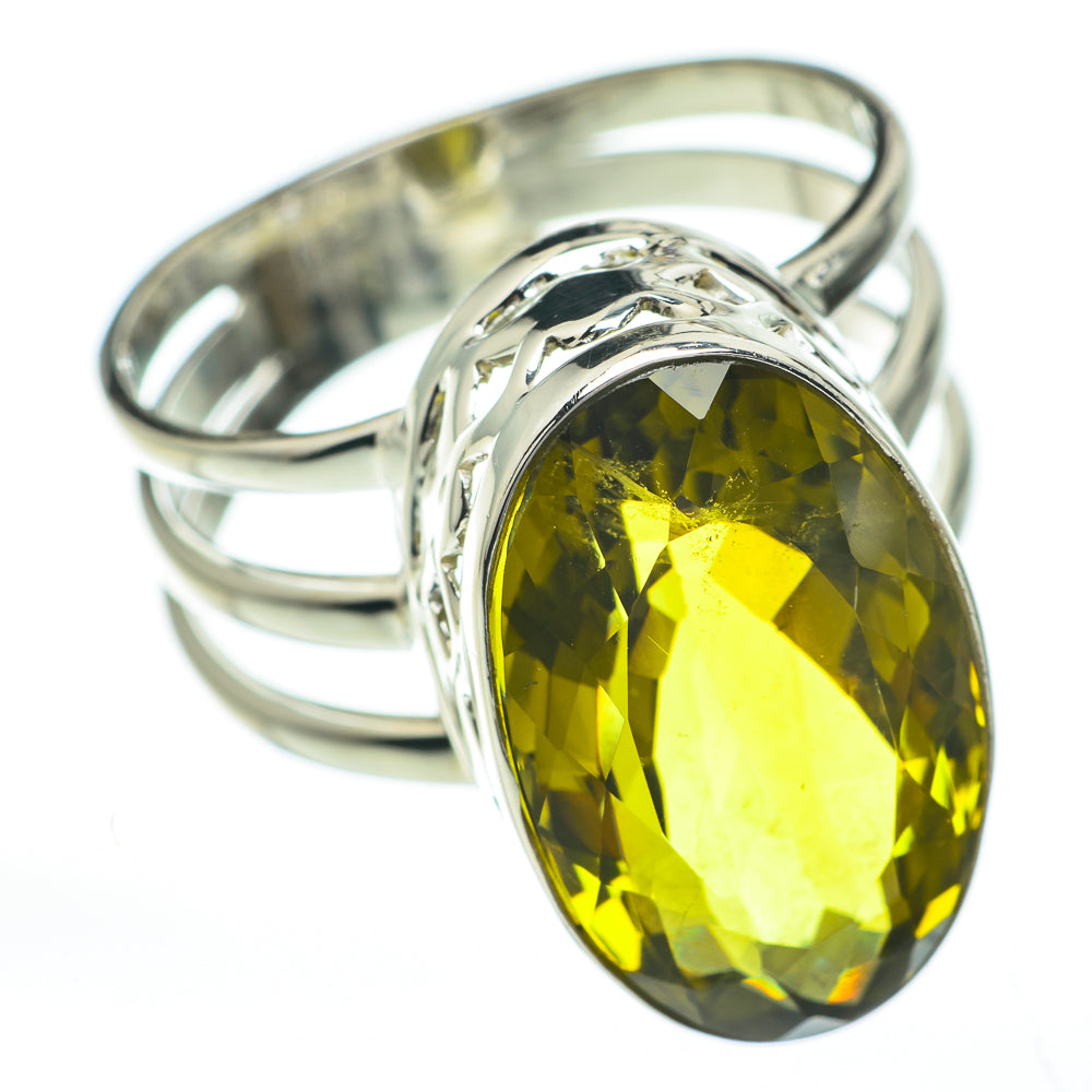 Lemon Quartz Rings handcrafted by Anasilvercos - RING60784