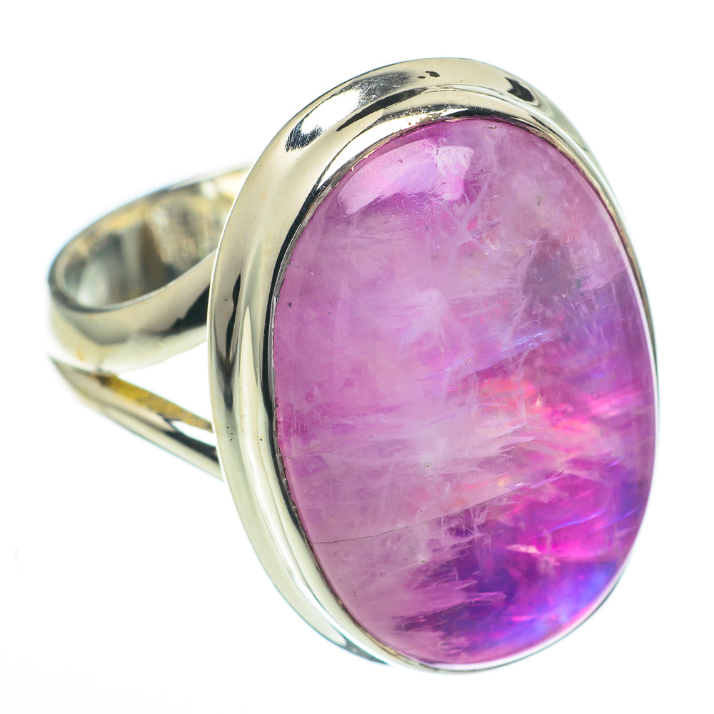 Pink Moonstone Rings handcrafted by Anasilvercos - RING60797
