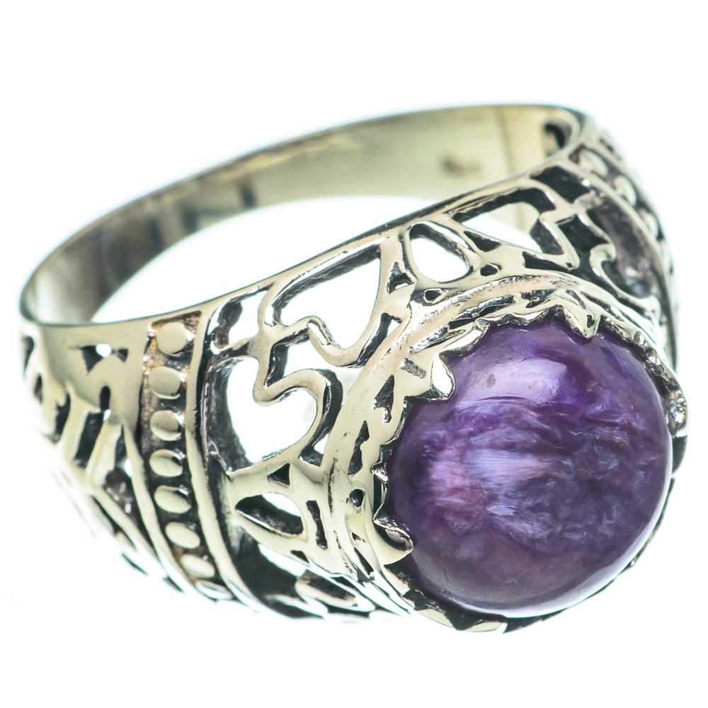 Charoite Rings handcrafted by Anasilvercos - RING60803