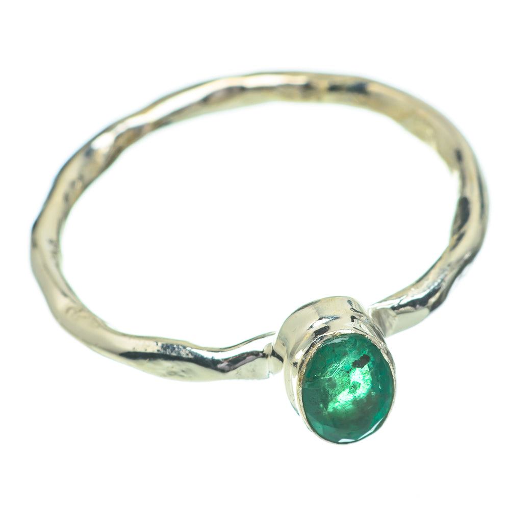 Zambian Emerald Rings handcrafted by Anasilvercos - RING60820