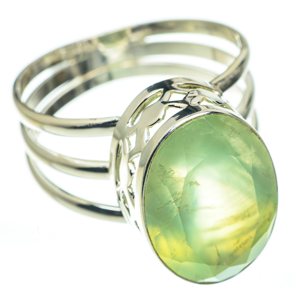 Prehnite Rings handcrafted by Anasilvercos - RING60823