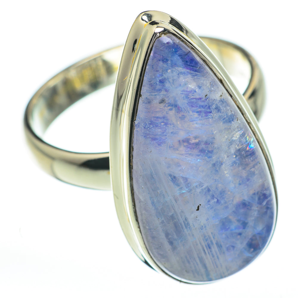 Rainbow Moonstone Rings handcrafted by Anasilvercos - RING60835