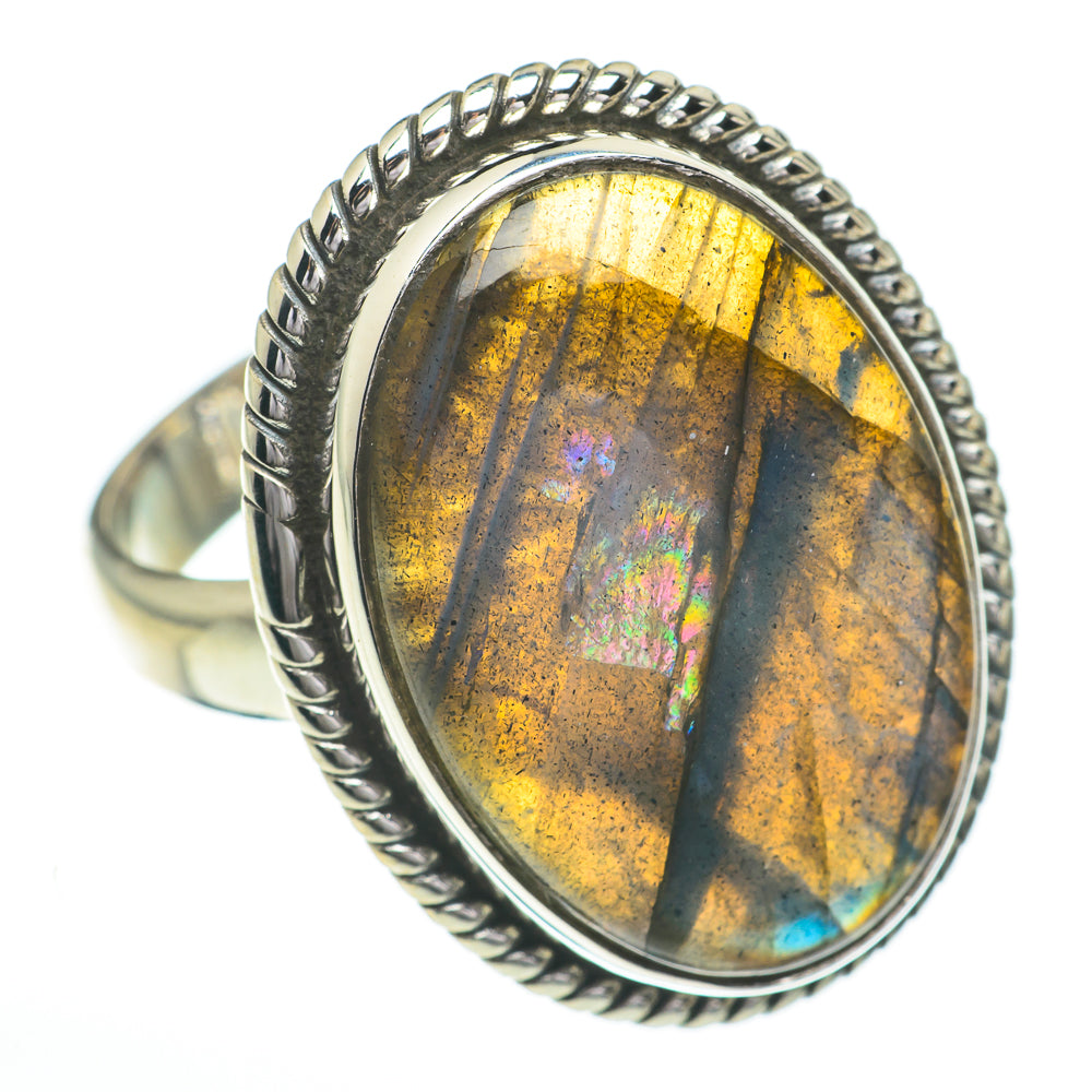 Labradorite Rings handcrafted by Anasilvercos - RING60845
