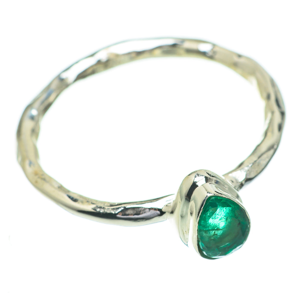 Zambian Emerald Rings handcrafted by Anasilvercos - RING60846