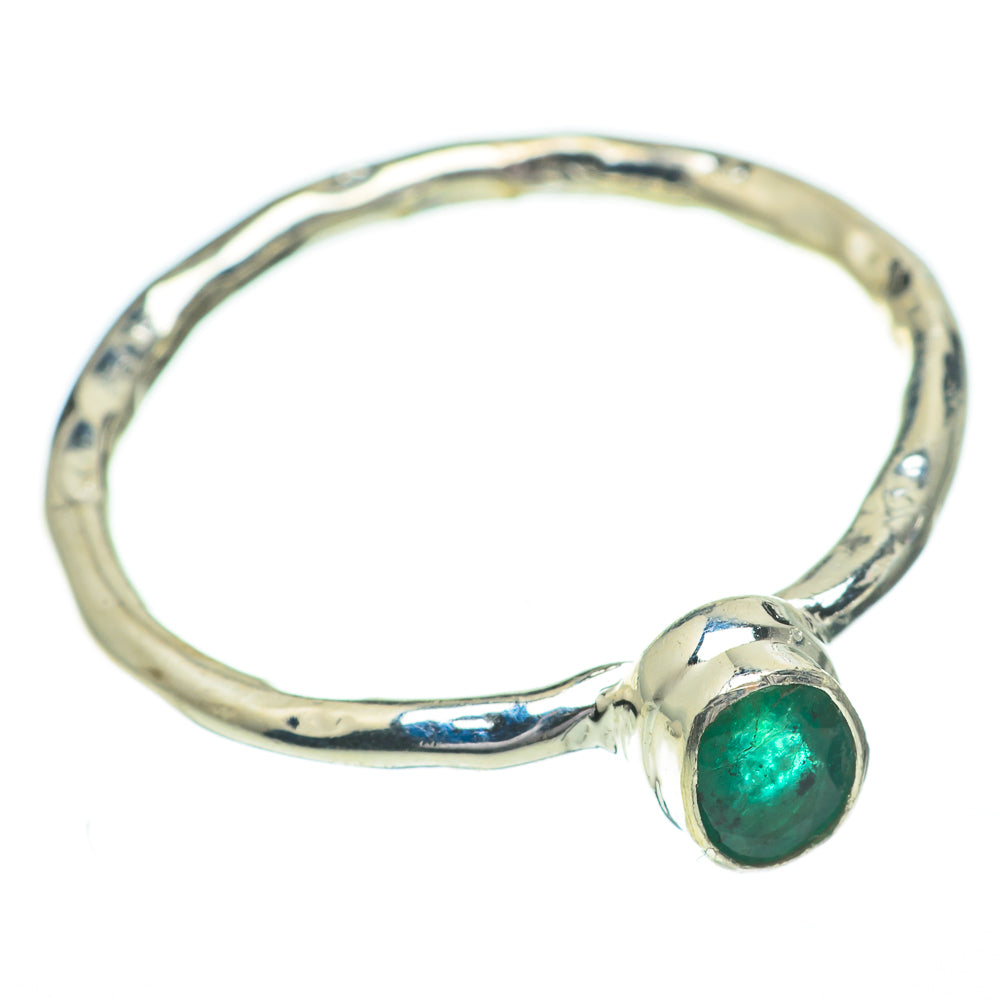 Zambian Emerald Rings handcrafted by Anasilvercos - RING60848