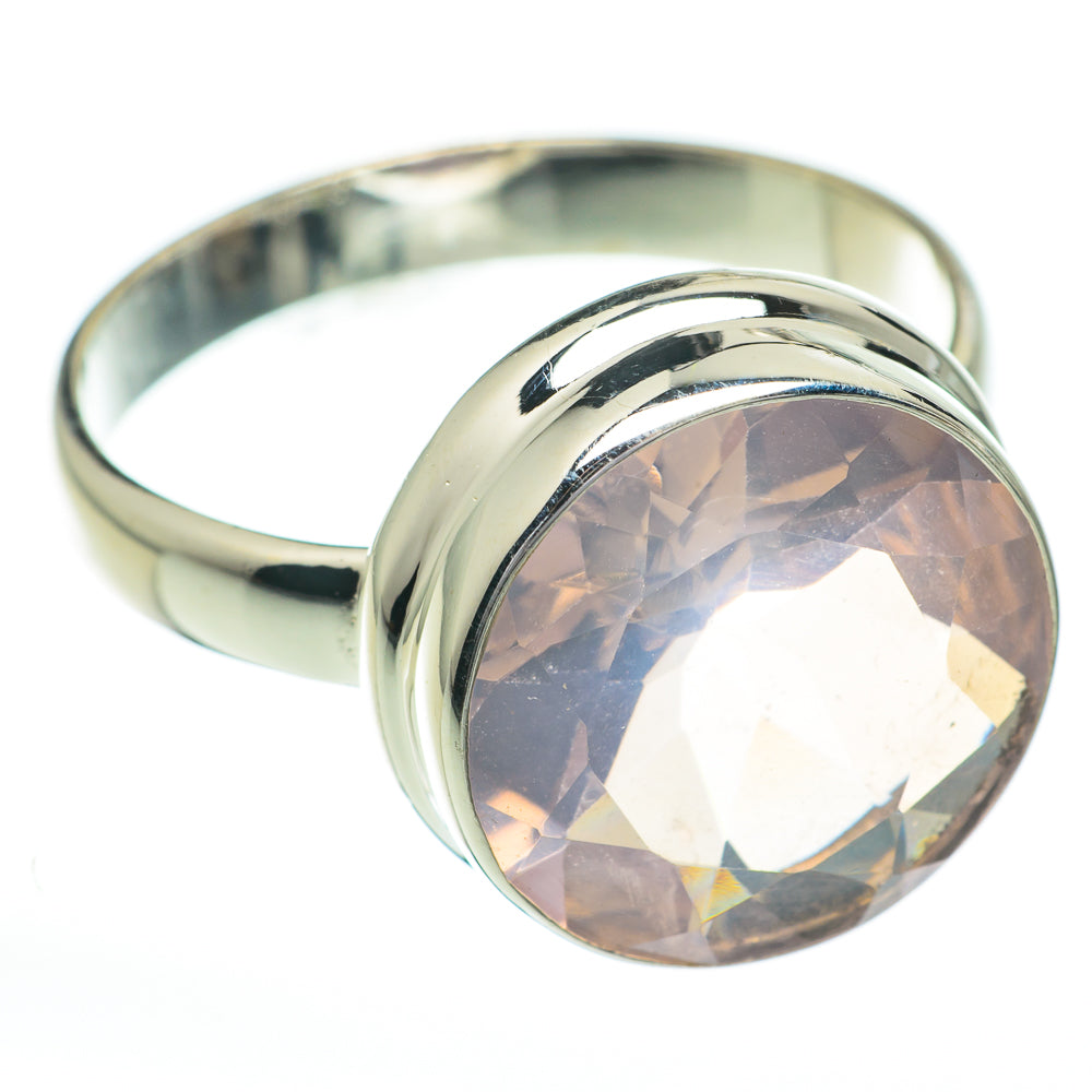 Rose Quartz Rings handcrafted by Anasilvercos - RING60853