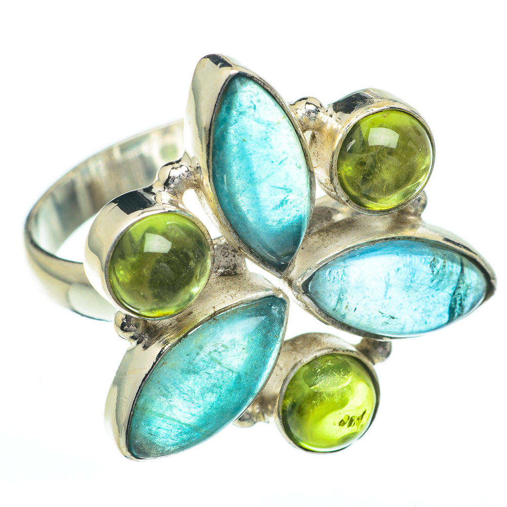 Blue Fluorite Rings handcrafted by Anasilvercos - RING60864