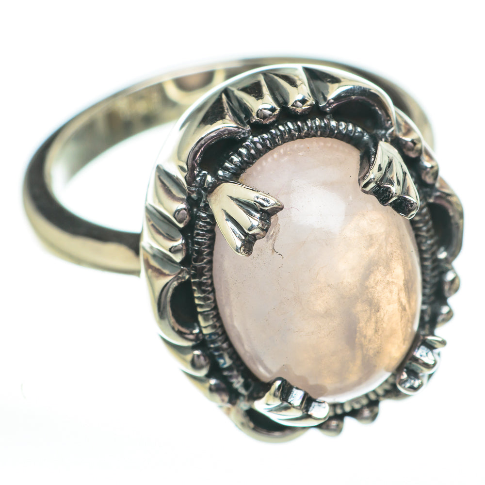 Rose Quartz Rings handcrafted by Anasilvercos - RING60871