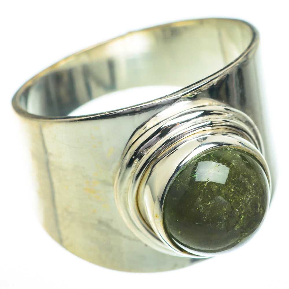 Green Tourmaline Rings handcrafted by Anasilvercos - RING60903