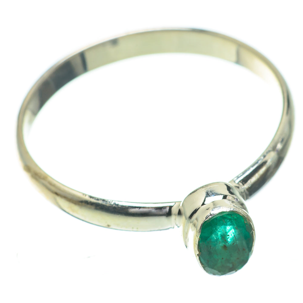 Zambian Emerald Rings handcrafted by Anasilvercos - RING60904