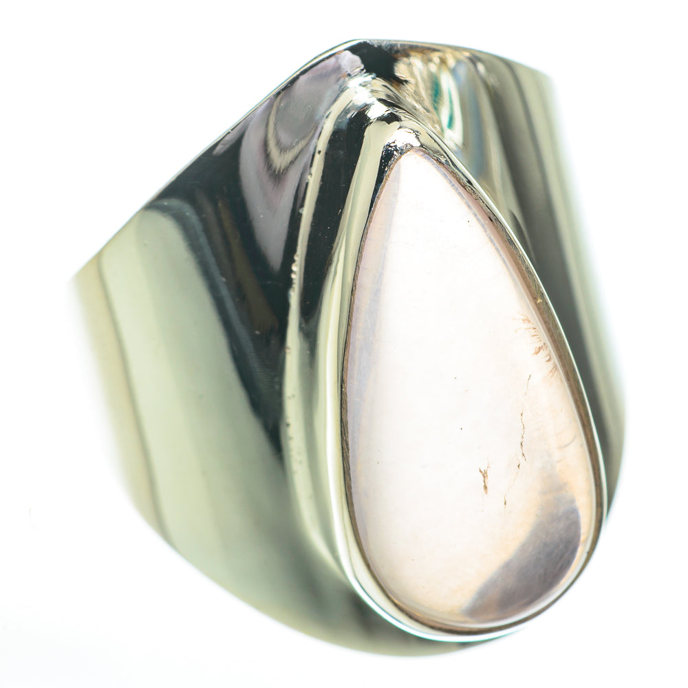 Rose Quartz Rings handcrafted by Anasilvercos - RING60905
