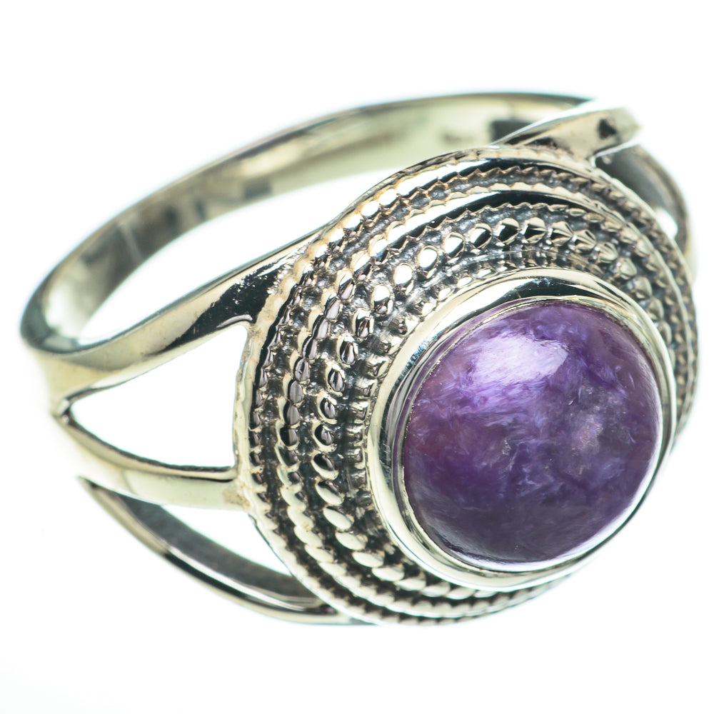 Charoite Rings handcrafted by Anasilvercos - RING60909