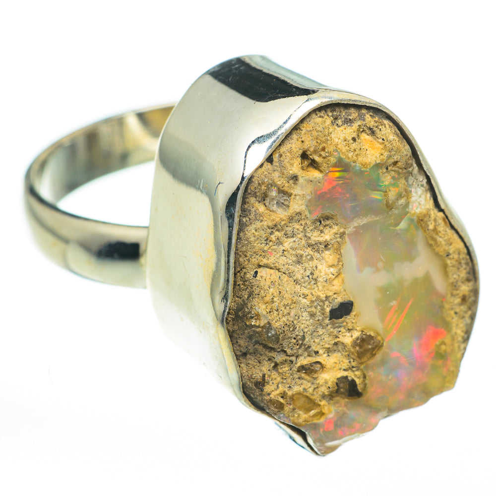 Ethiopian Opal Rings handcrafted by Anasilvercos - RING60912