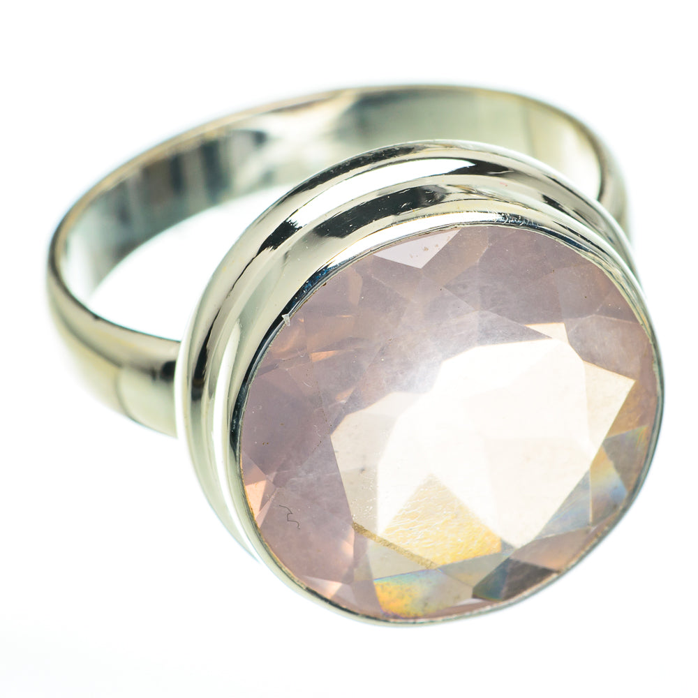 Rose Quartz Rings handcrafted by Anasilvercos - RING60921