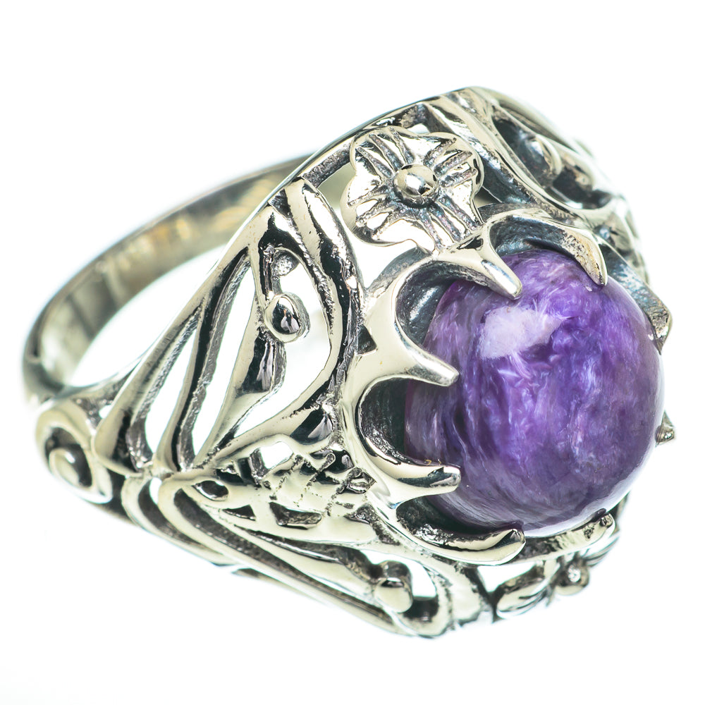 Charoite Rings handcrafted by Anasilvercos - RING60925