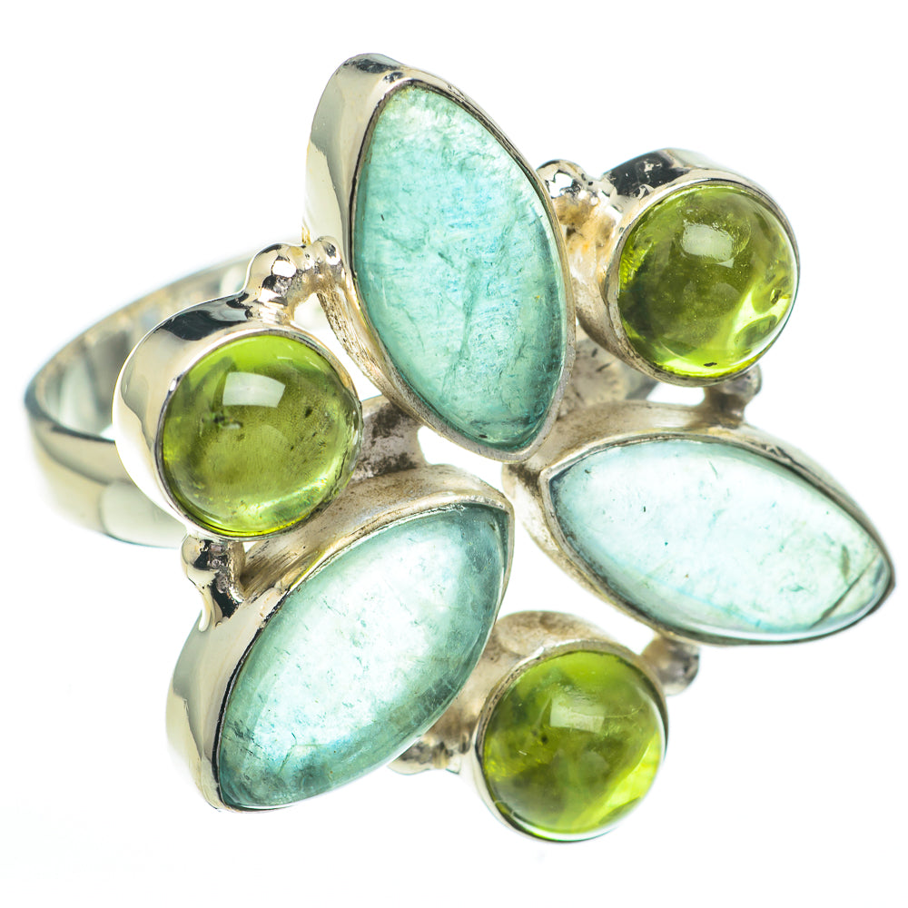 Blue Fluorite Rings handcrafted by Anasilvercos - RING60932