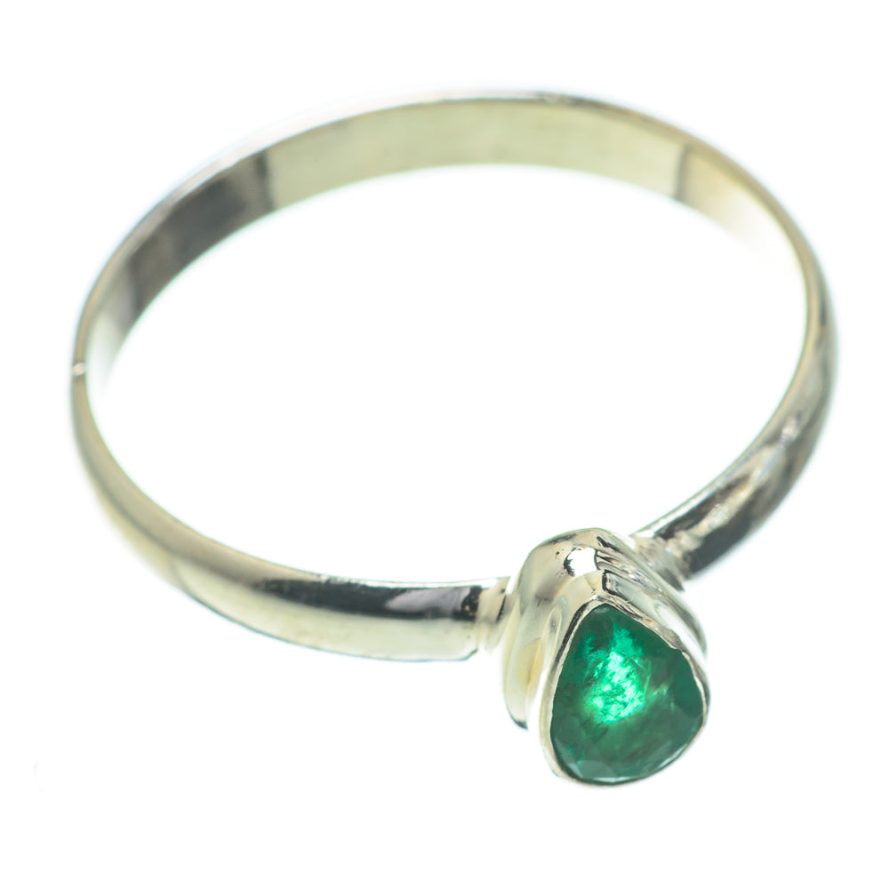 Zambian Emerald Rings handcrafted by Anasilvercos - RING60934