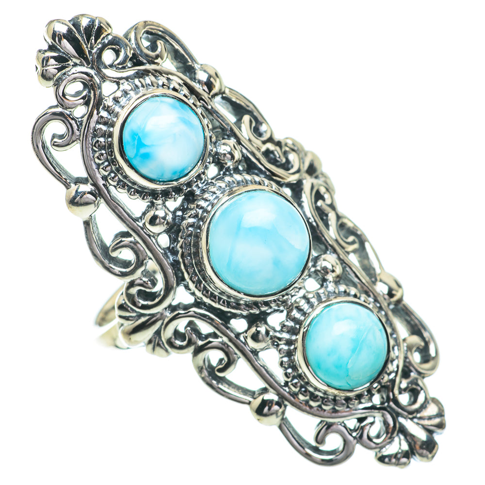 Larimar Rings handcrafted by Anasilvercos - RING60989