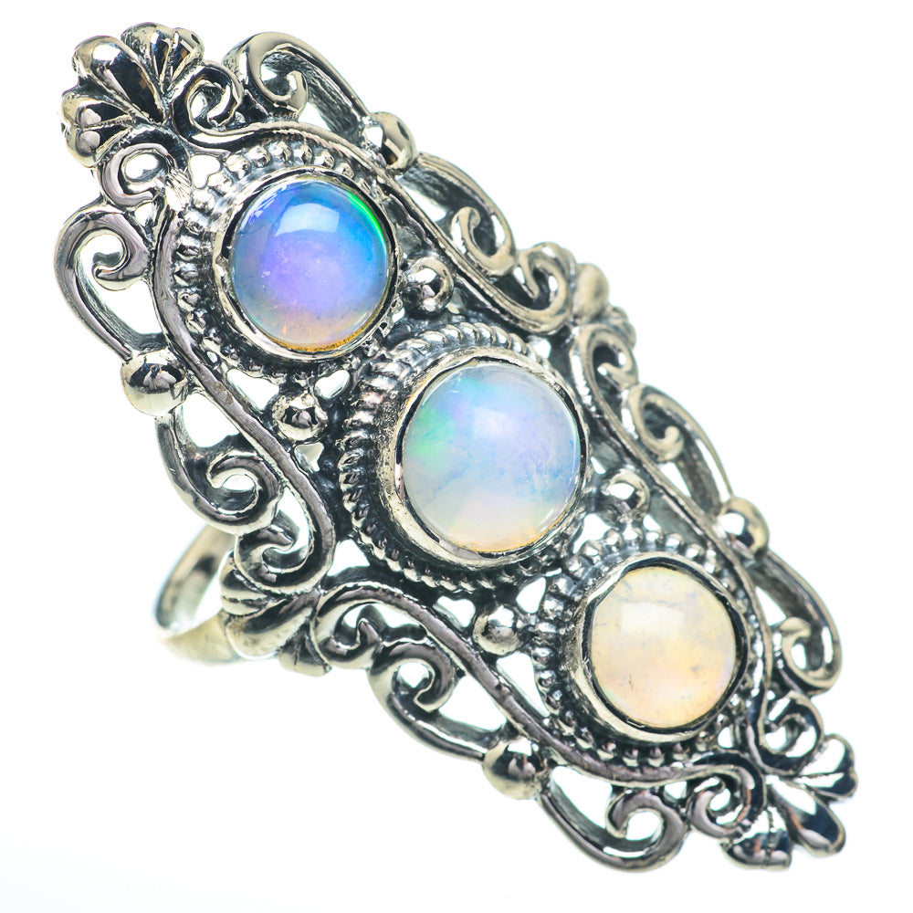 Ethiopian Opal Rings handcrafted by Anasilvercos - RING61010