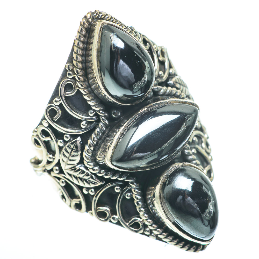 Hematite Rings handcrafted by Anasilvercos - RING61012