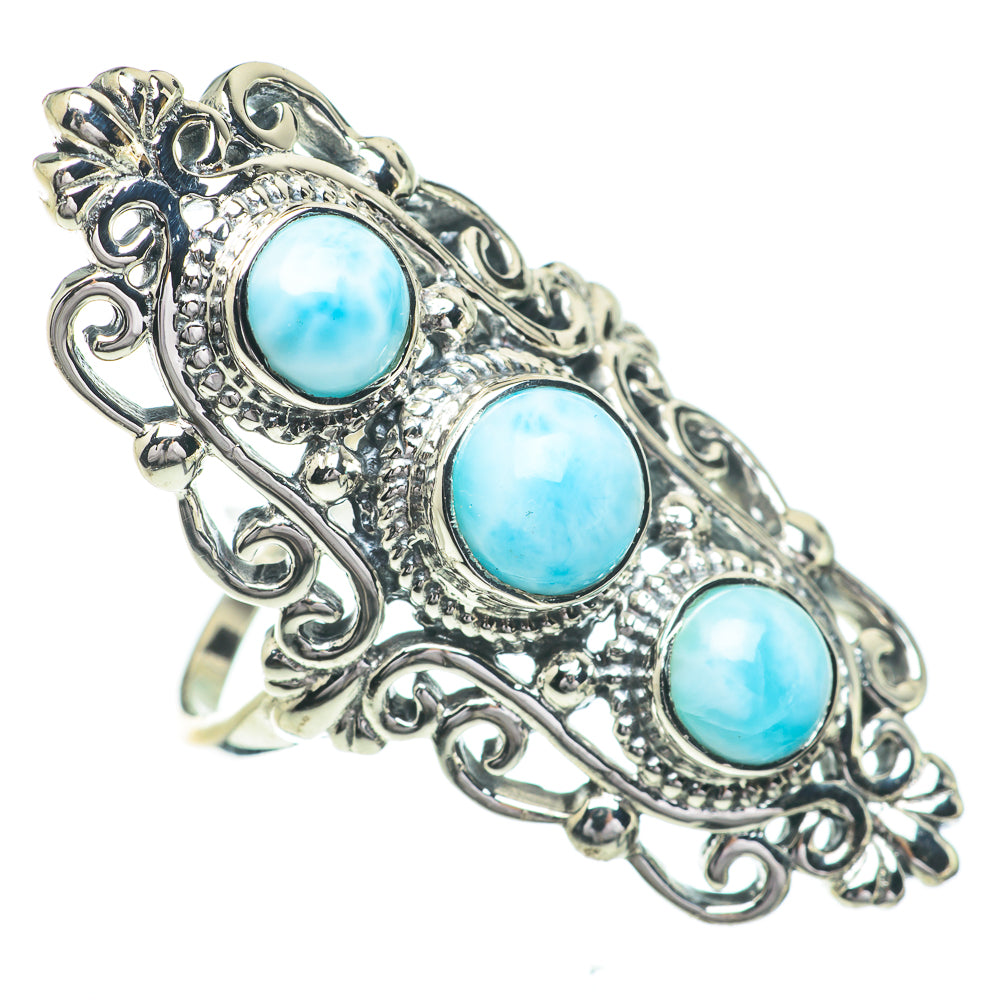 Larimar Rings handcrafted by Anasilvercos - RING61014
