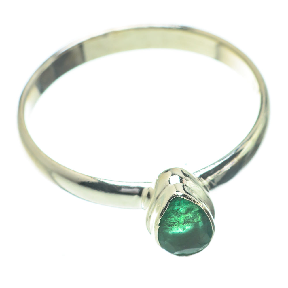 Zambian Emerald Rings handcrafted by Anasilvercos - RING61020