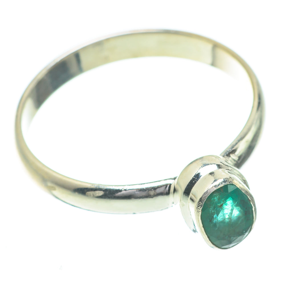 Zambian Emerald Rings handcrafted by Anasilvercos - RING61021