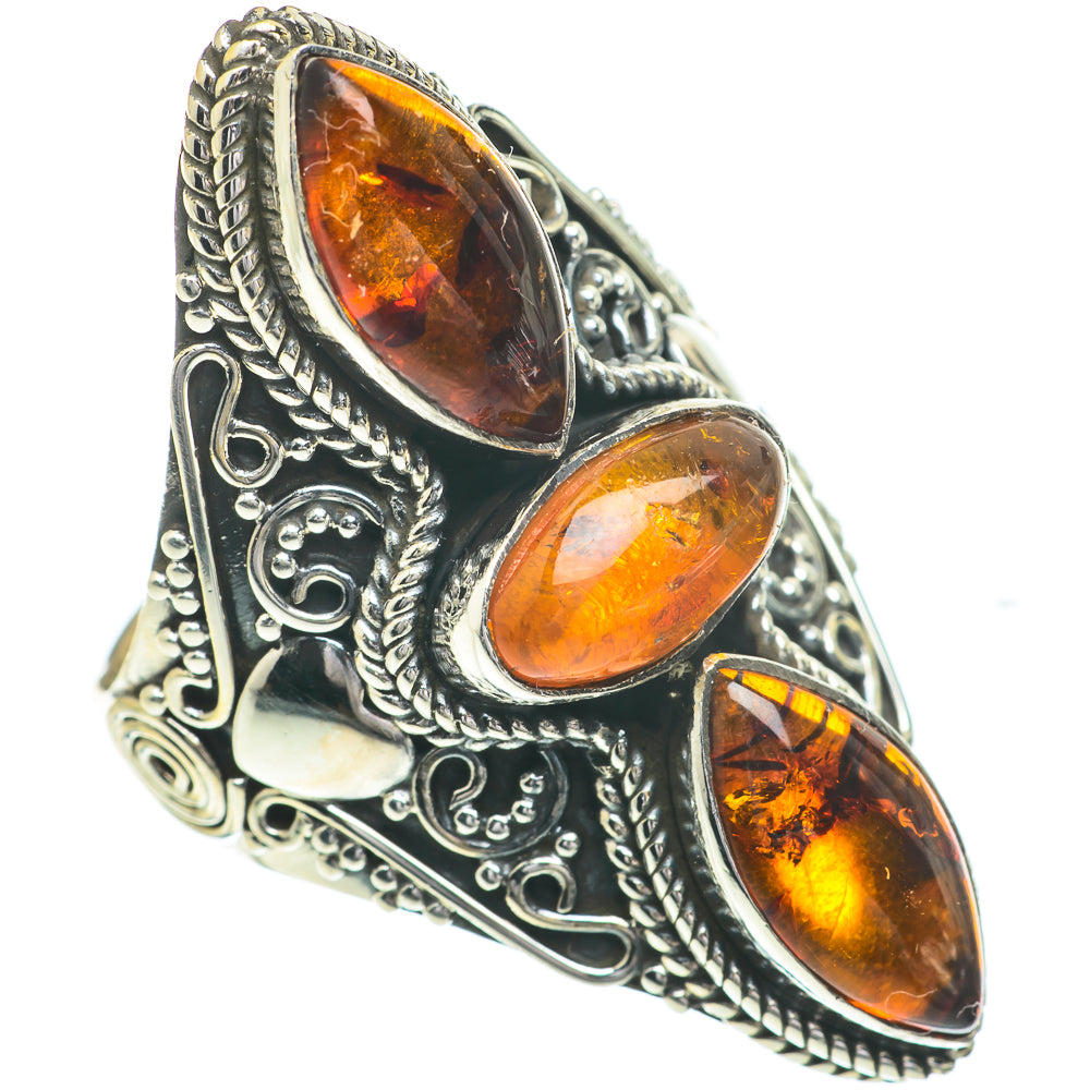 Baltic Amber Rings handcrafted by Anasilvercos - RING61024