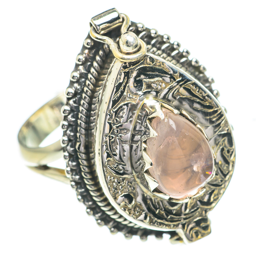 Rose Quartz Rings handcrafted by Anasilvercos - RING61027
