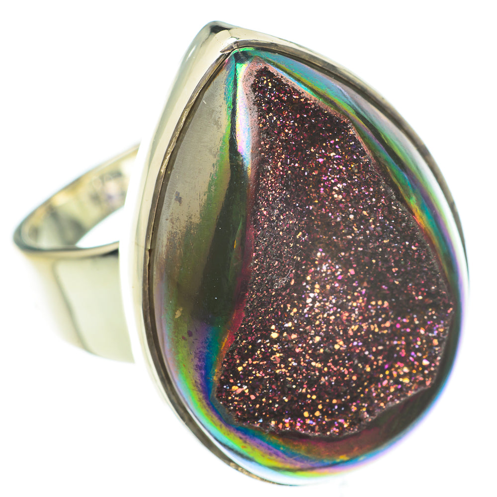 Titanium Druzy Rings handcrafted by Anasilvercos - RING61029