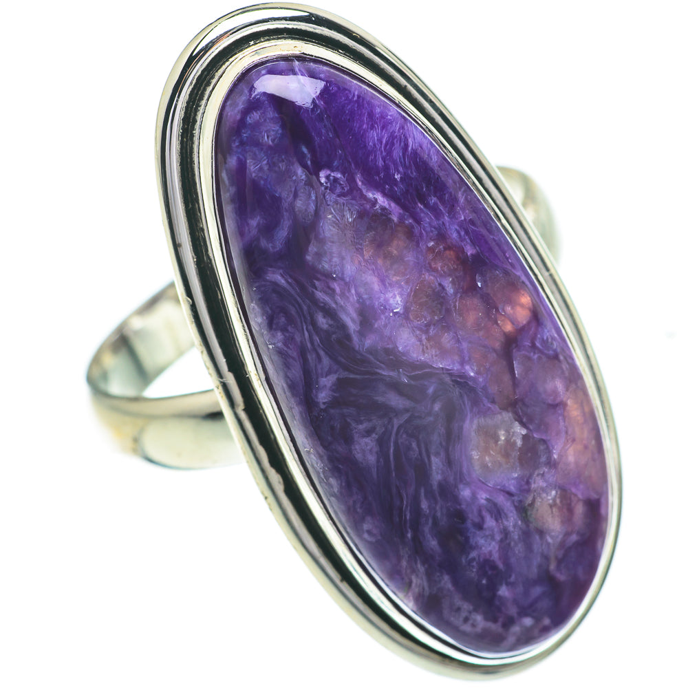 Charoite Rings handcrafted by Anasilvercos - RING61031