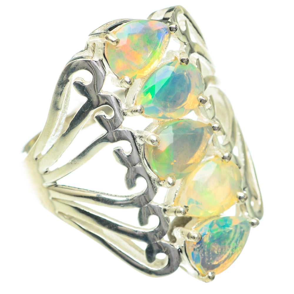 Ethiopian Opal Rings handcrafted by Anasilvercos - RING61036