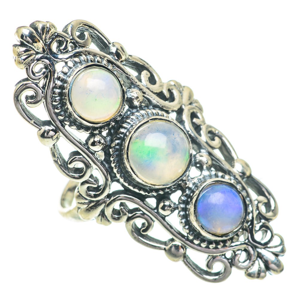Ethiopian Opal Rings handcrafted by Anasilvercos - RING61037
