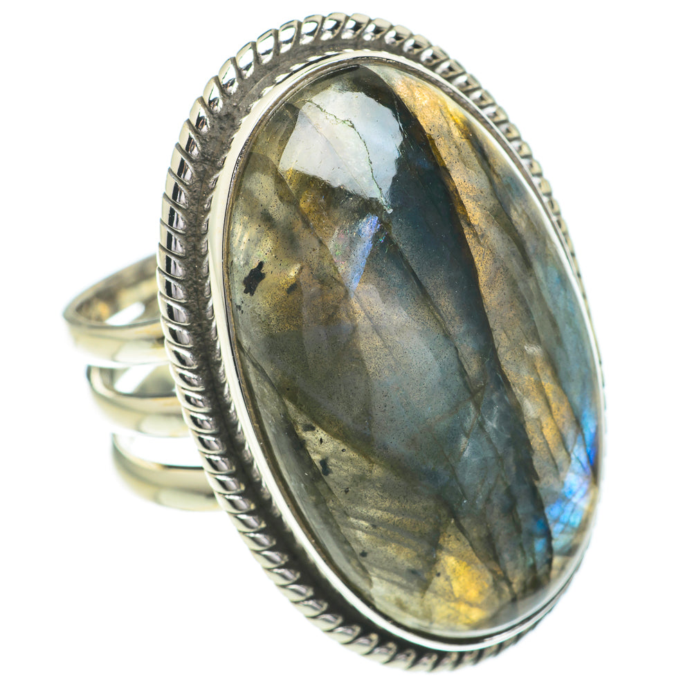 Labradorite Rings handcrafted by Anasilvercos - RING61040