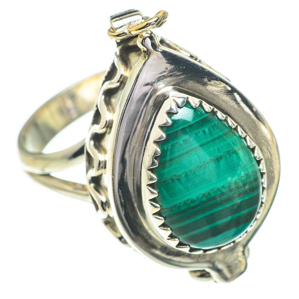 Malachite Rings handcrafted by Anasilvercos - RING61043