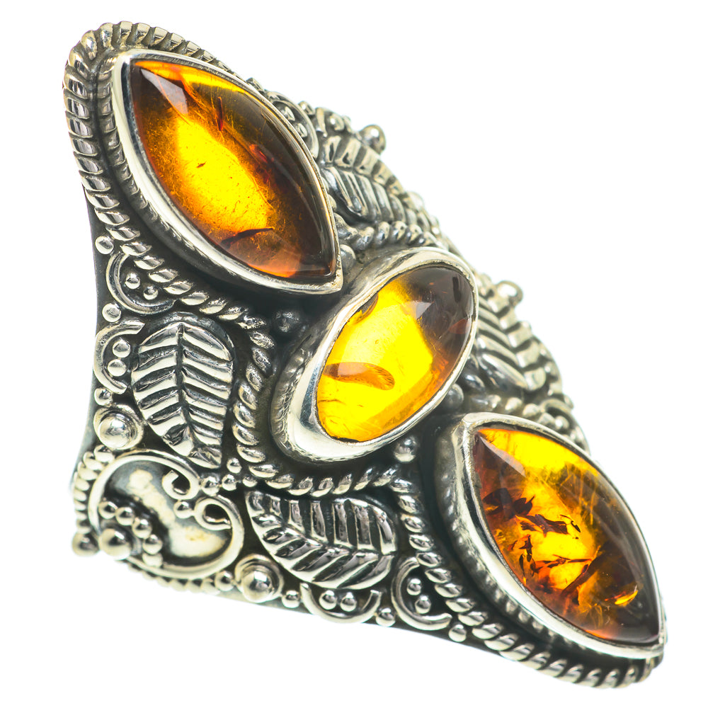 Baltic Amber Rings handcrafted by Anasilvercos - RING61049