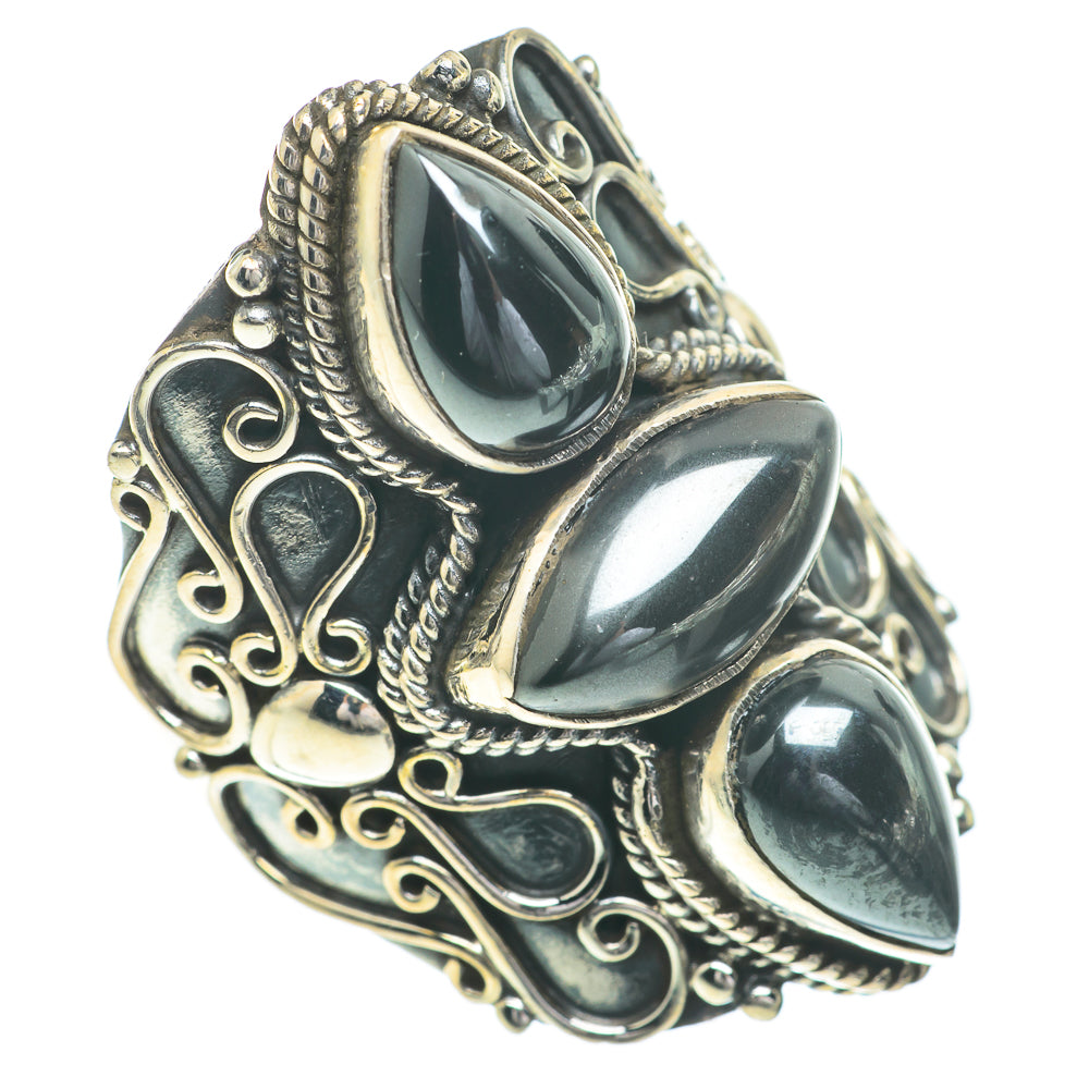 Hematite Rings handcrafted by Anasilvercos - RING61061