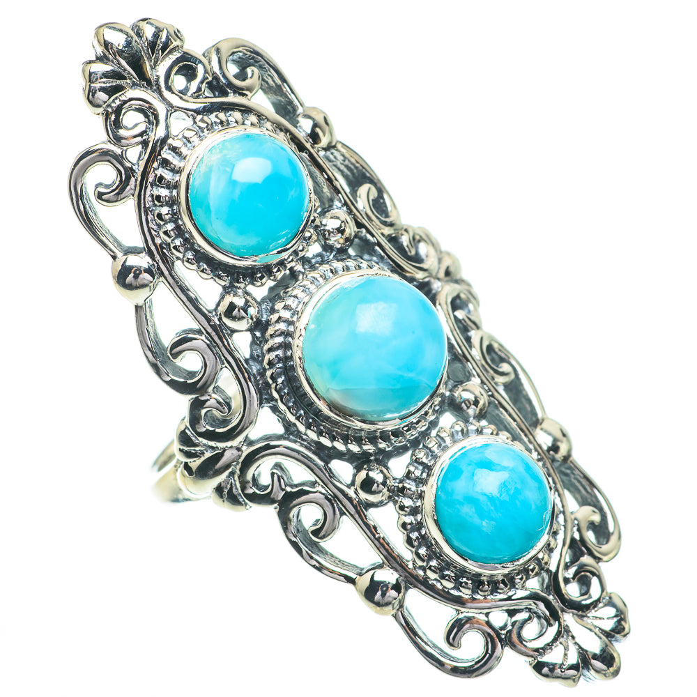 Larimar Rings handcrafted by Anasilvercos - RING61064