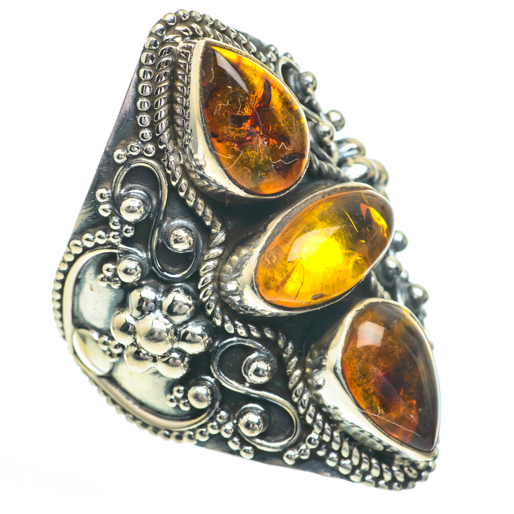 Baltic Amber Rings handcrafted by Anasilvercos - RING61070