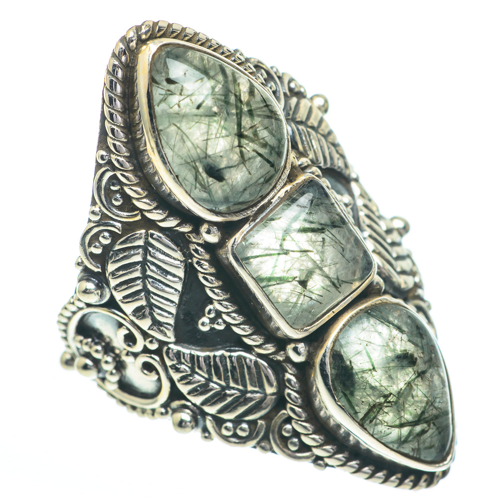 Tourmalinated Quartz Rings handcrafted by Anasilvercos - RING61076