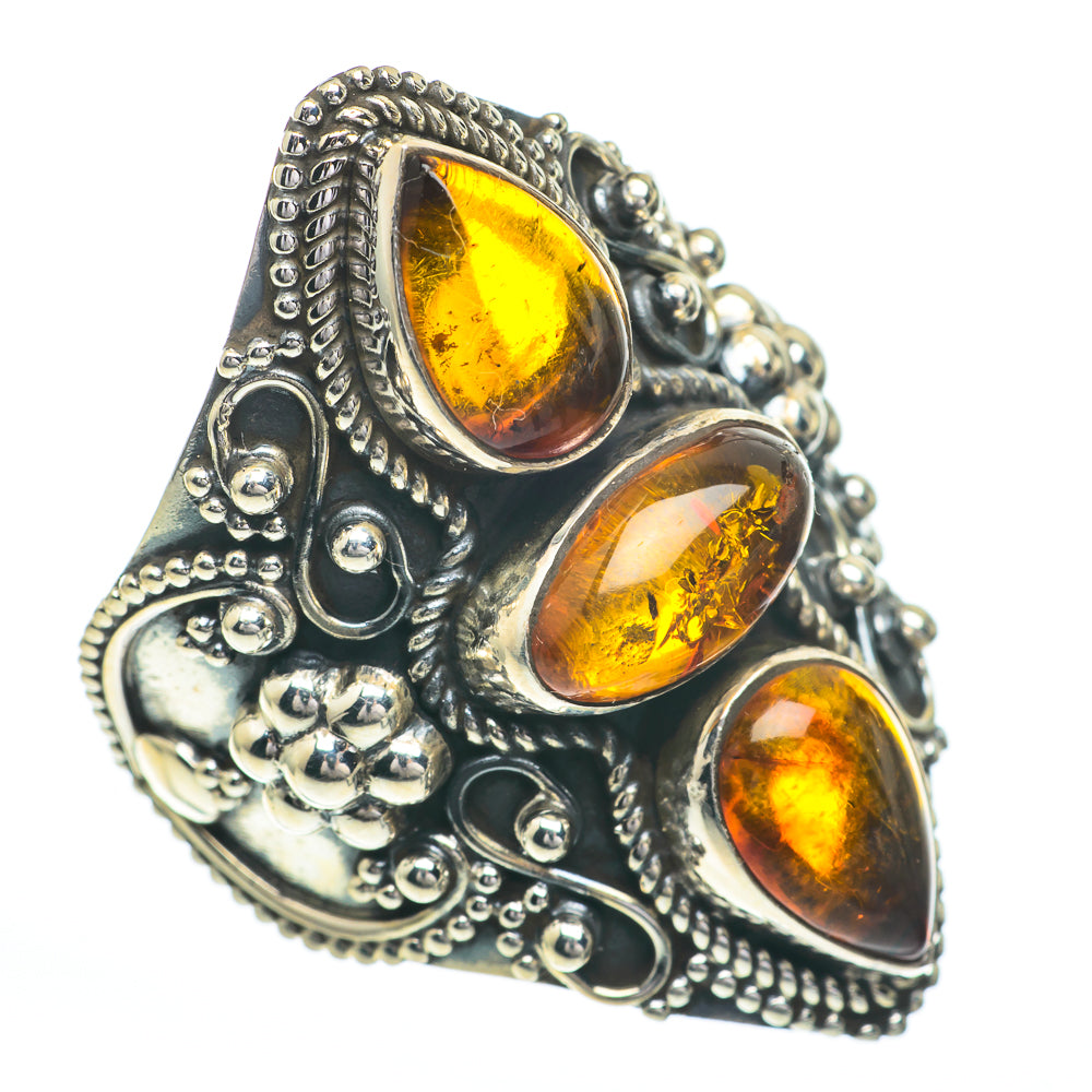 Baltic Amber Rings handcrafted by Anasilvercos - RING61090