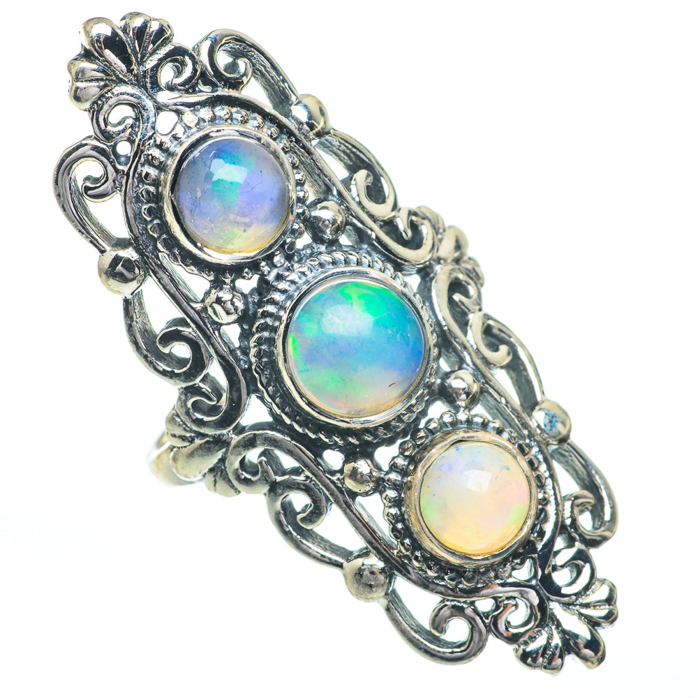 Ethiopian Opal Rings handcrafted by Anasilvercos - RING61097