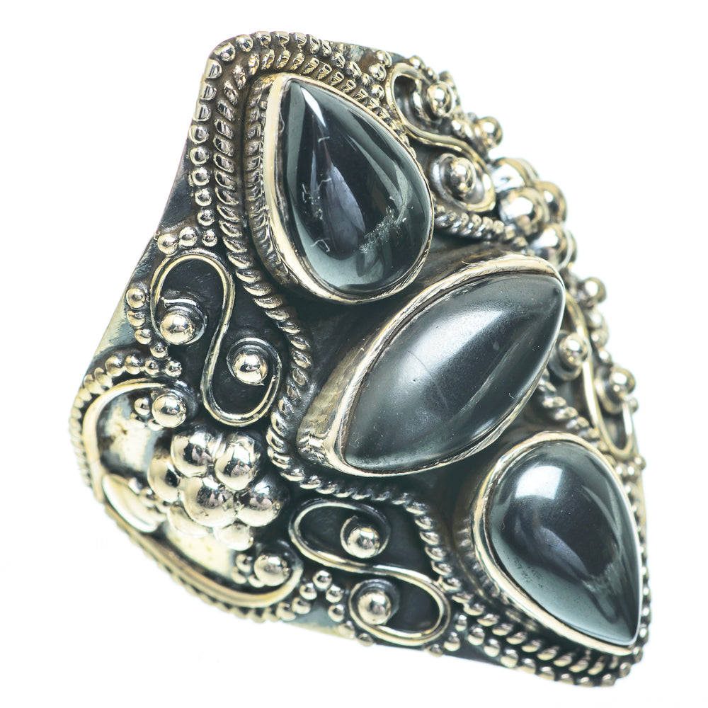 Hematite Rings handcrafted by Anasilvercos - RING61098